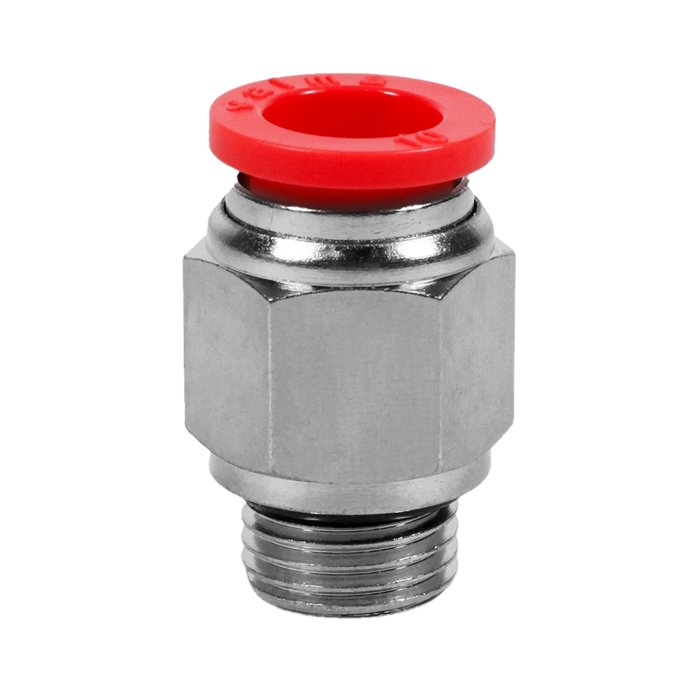 QP-AD-04-G14 Фитинг прямой, 4мм x G 1/4 (наруж.резьба)