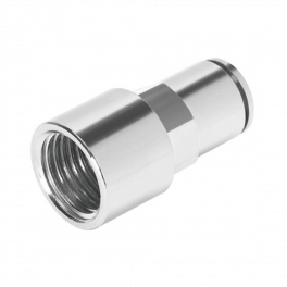 SPCF10-02S1G Штуцер прямой нерж внутренняя G1/4 10мм